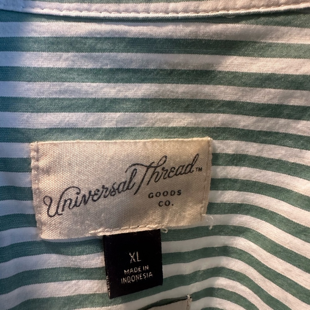 Universal Thread Mint and White Striped Top